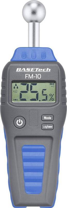 B-Ware Basetech FM-10 Materialfeuchtemessgerät Baufeuchtigkeit Baustoff Holzfeuchte
