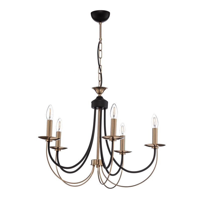 Kronleuchter Ferra messing antik 5flg Deckenlampe Deckenleuchte SIEHE TEXT/FOTO - 8698525633883