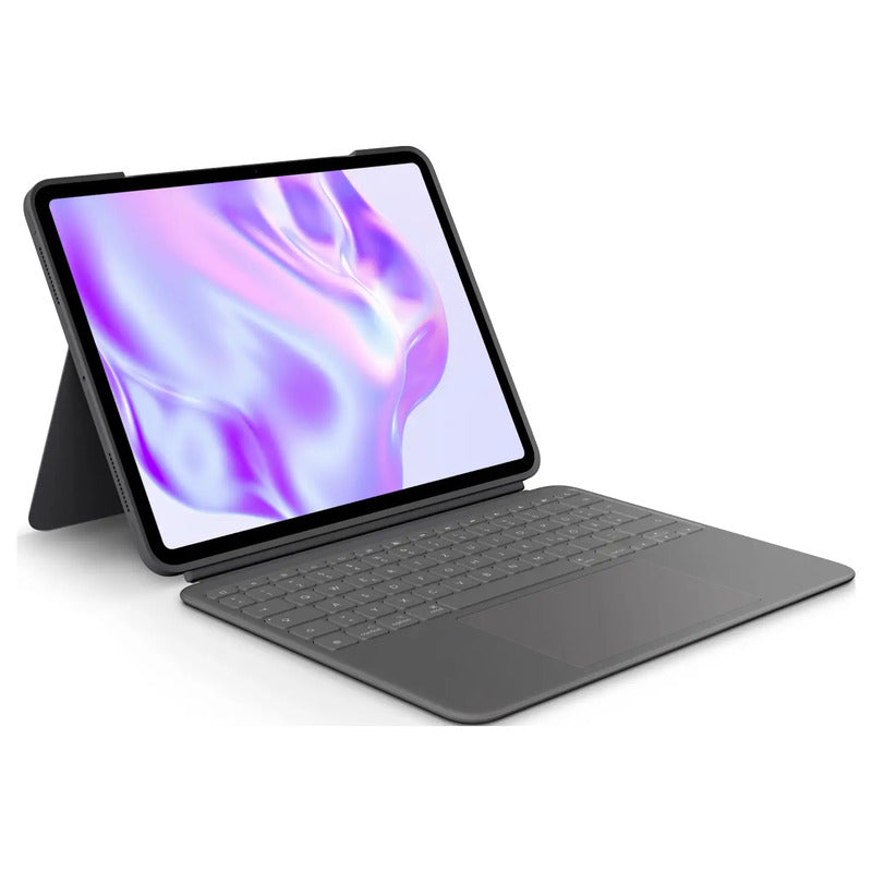 Logitech Tablet-Tastatur iPad Pro 13 (2024) Graphit QWERTZ Tastatur mit Hülle - 5099206123069