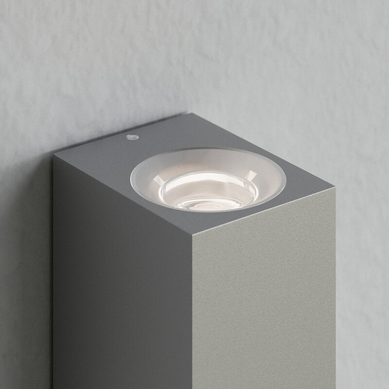 Lucande Silberne Außenwandleuchte AußenWandleuchte Leuchte Tavi Bridgelux LED - 6291105700696