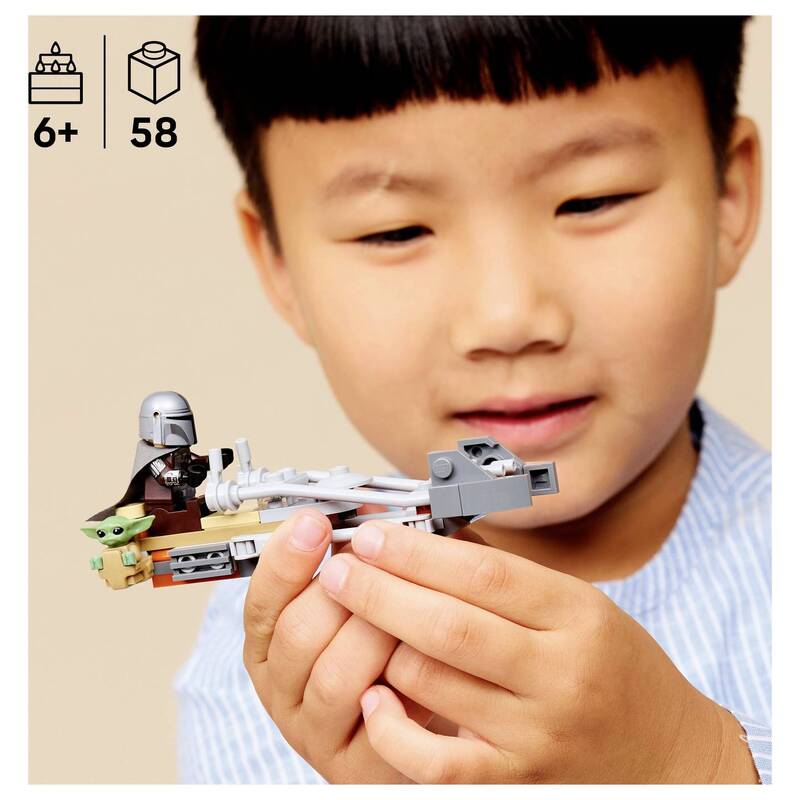 LEGO STAR WARS Der Mandalorianer und Grogu auf Speeder Bike 75436 Spielset - 5702018105467