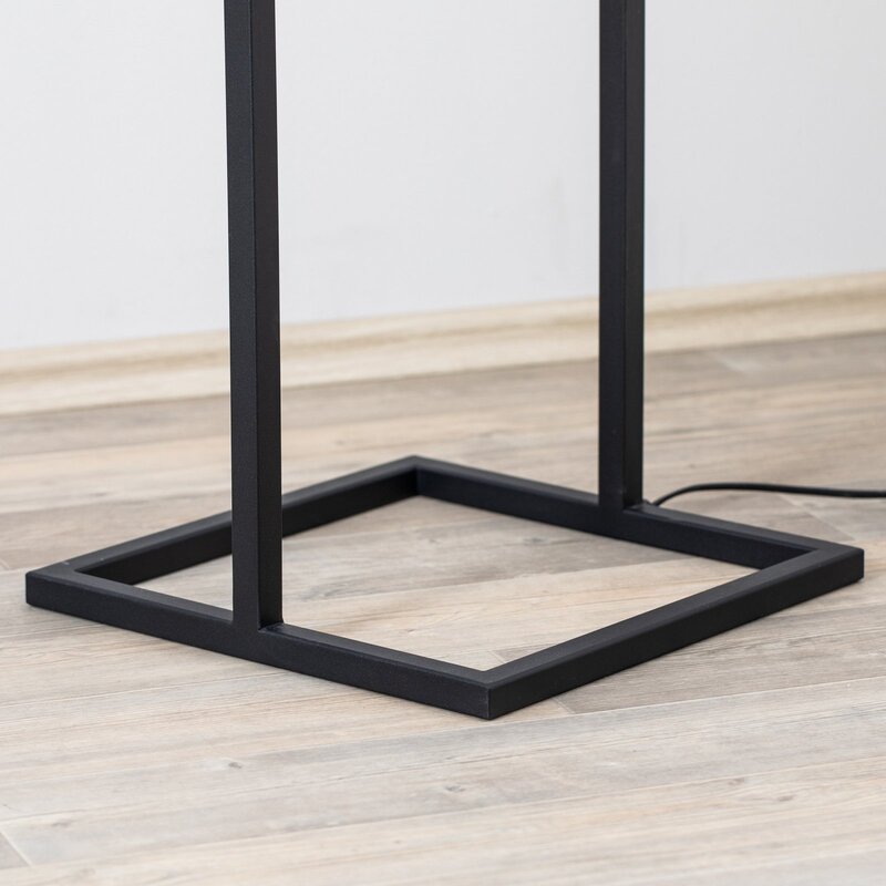 Stehleuchte Flores Stehlampe Standleuchte Leuchte 1-flammig schwarz/gold Stahl - 5907565953732