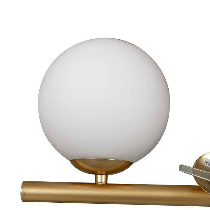Lucande Hängeleuchte Isandro gold opal 7-flammig Deckenlampe Deckenleuchte Spot - 4251911786439