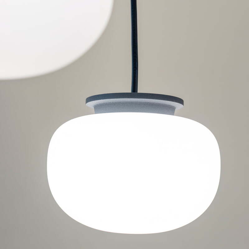 Frandsen Pendelleuchte Hängelampe Supernate opalweiß Glas Wohnzimmer 38x29 cm - 5702410528956