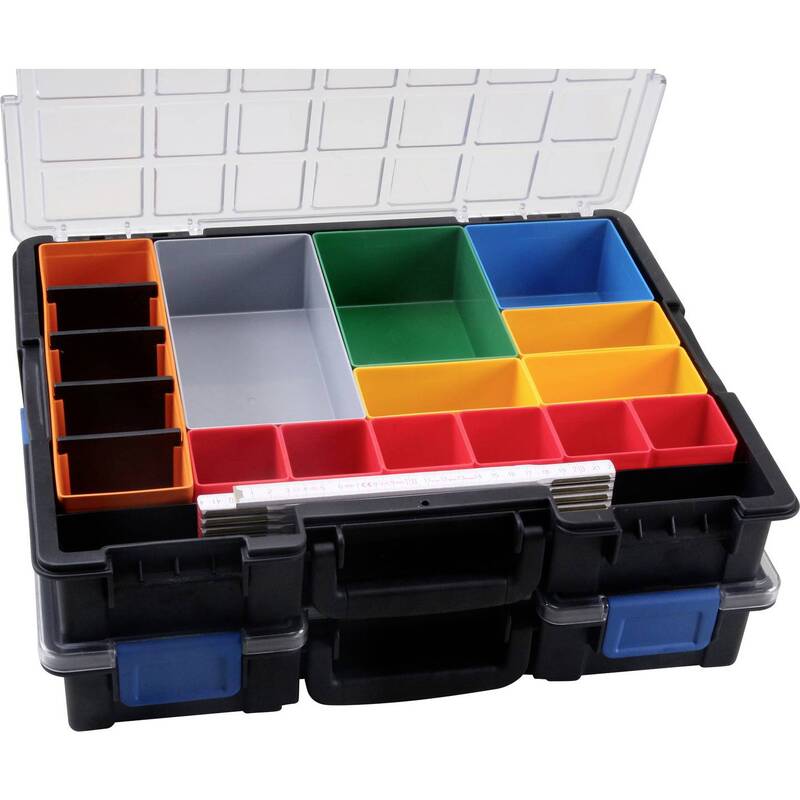 Allit Sortimentskoffer EuroPlus Pro K44/36 Werkzeugkoffer 36 Fächer schwarz - 4005187542509