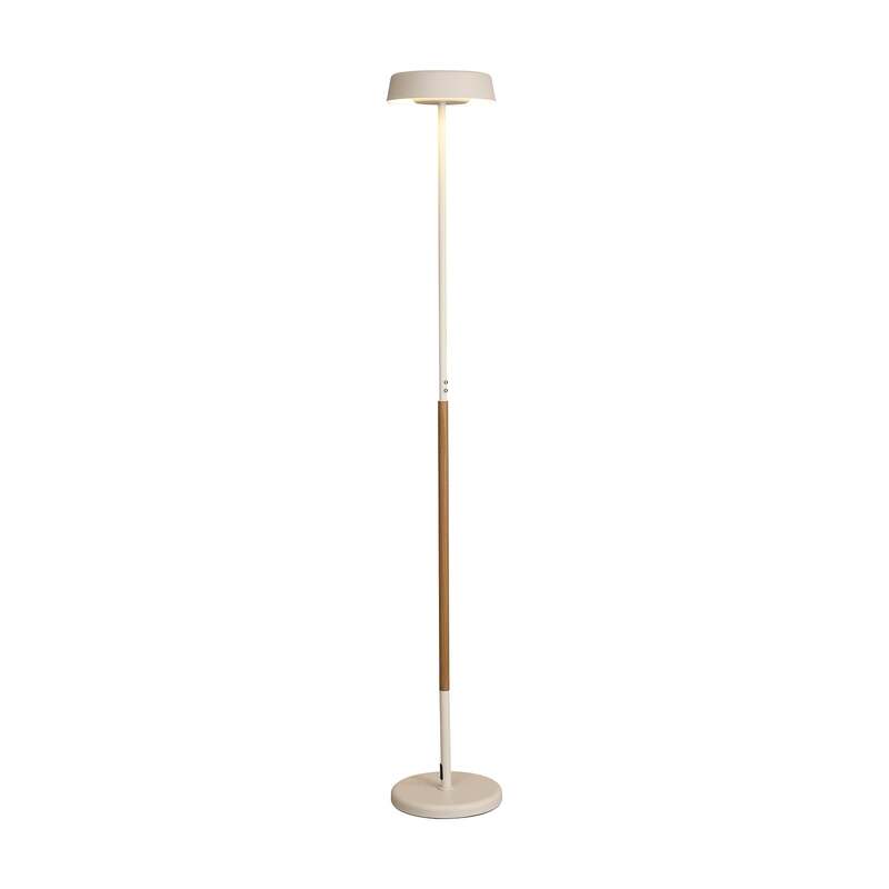 Mantra Stehleuchte Noa II LED Lampe Touchdimmer warmweiß Stahl weiß/holzfarben - 8435153285684
