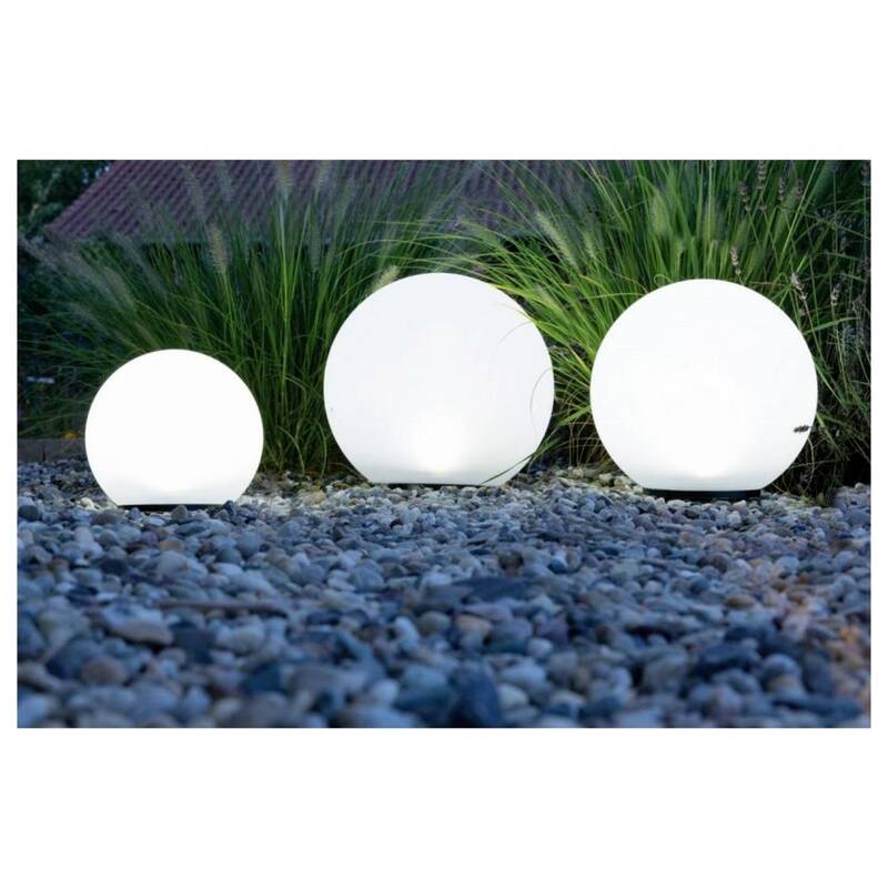 Heitronic LED-Leuchtkugel Gartenleuchte BOULE 3er Set neutralweiß Kunststoff - 4002940354225