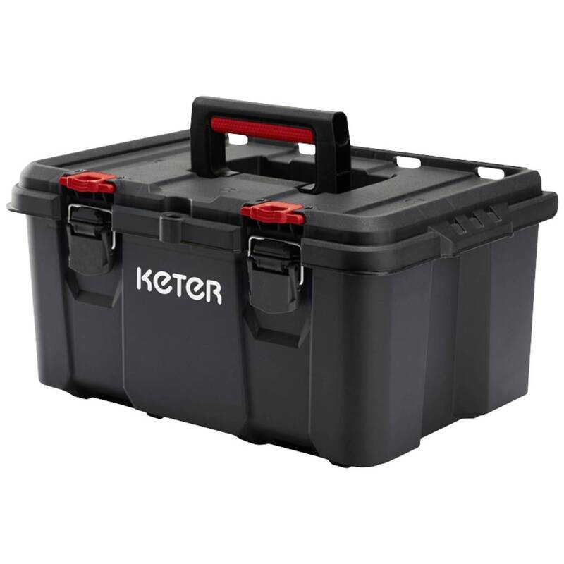 STACK N ROLL Werkzeugkasten unbestückt schwarz 150 l 35 kg Keter - 7290112634856