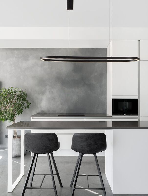 Nova Luce Pendelleuchte Hängelampe CUPPE LED Schwarz Warmweiß dimmbar 120 cm 317 - 5212017438492