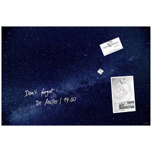 B-Ware Sigel Magnettafel Magnetboard Glasboard Galaxy Blau Befestigungsmaterial Magn186
