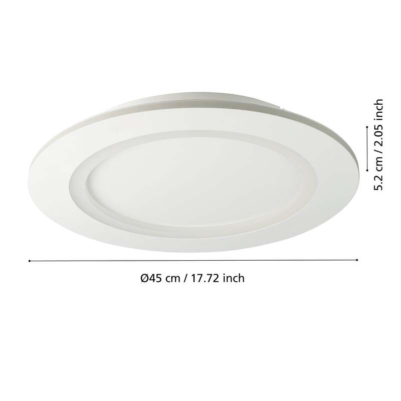 EGLO connect LED-Deckenlampe Padrogiano-Z 45 cm dimmbar RGB Smart Home weiß - 9008606244218
