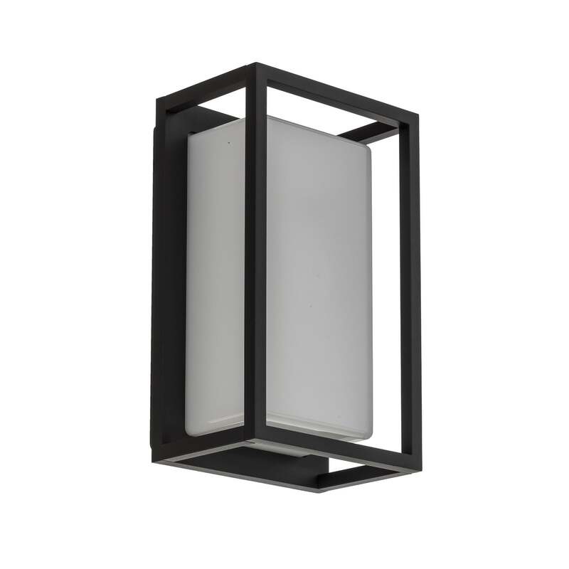 Lucande Außenwandleuchte Ilirian LED Gartenlampe Wandleuchte anthrazit 15x25cm - 4251096573138