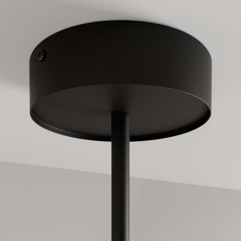Deckenstrahler Leda 2 LED dimmbar schwarz 2-flammig Stahl pulverbeschichtet 55cm - 5902846819844