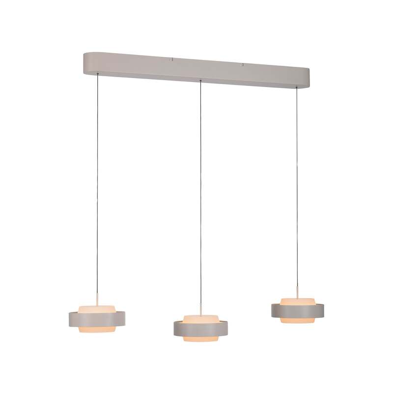 SCHÖNER WOHNEN Hängelampe Pendelleuchte LED Lampe Elmo beige Sandbrise Glas - 4043689019372
