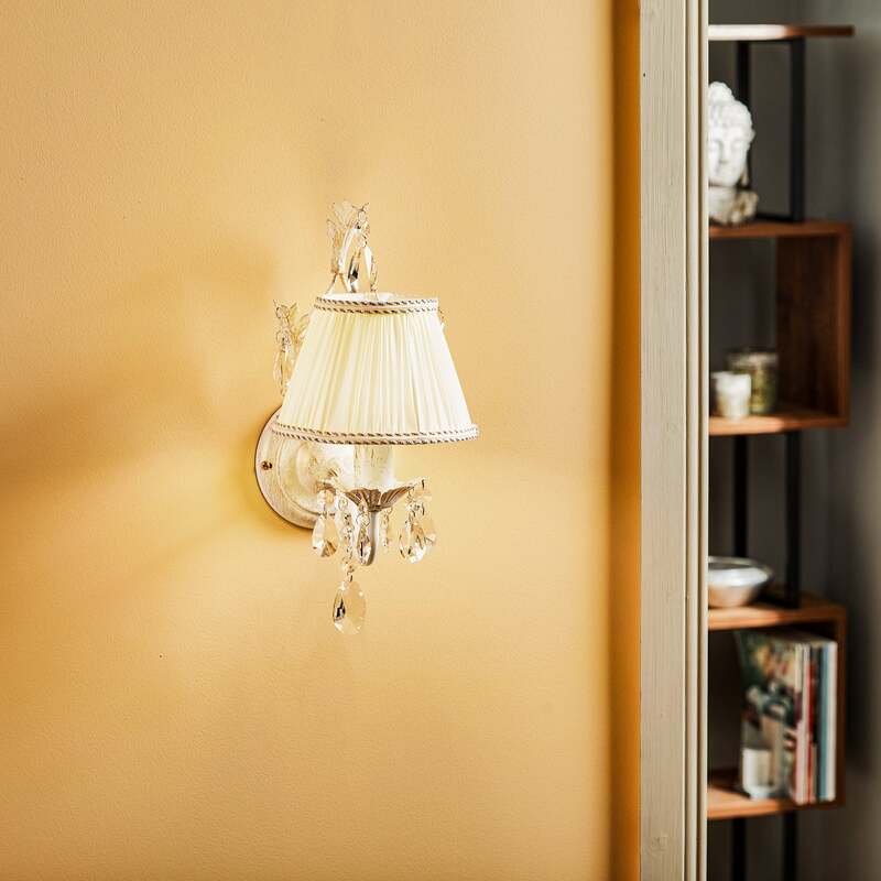 Euluna Wandleuchte Karen Wandlampe Wandlicht Leuchte Lampe einflammig elfenbein - 8030626518506