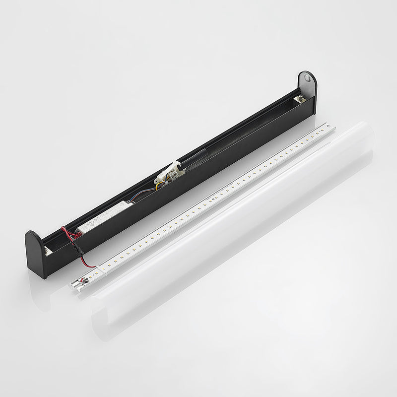 Lindby Wandleuchte Ulisan LED Wandlampe Leuchte schwarz matt 58,8cm IP44 - 4251911718669