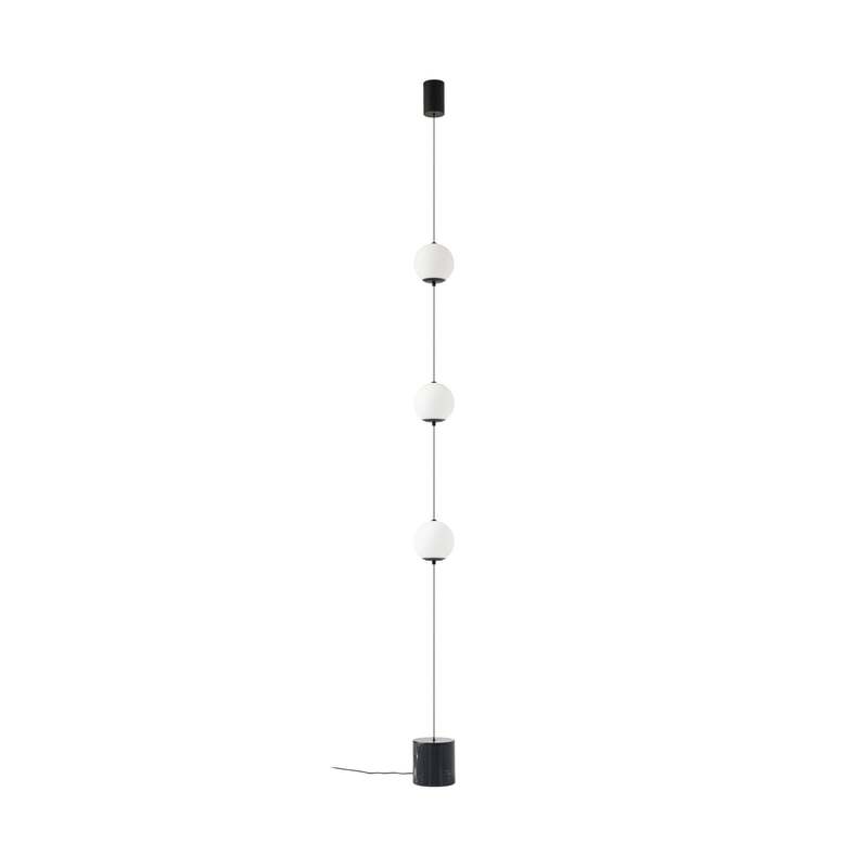 Lucande Stehleuchte Darrow LED dimmbar Touchdimmer Lampe schwarz/opal 320cm - 4255830903885