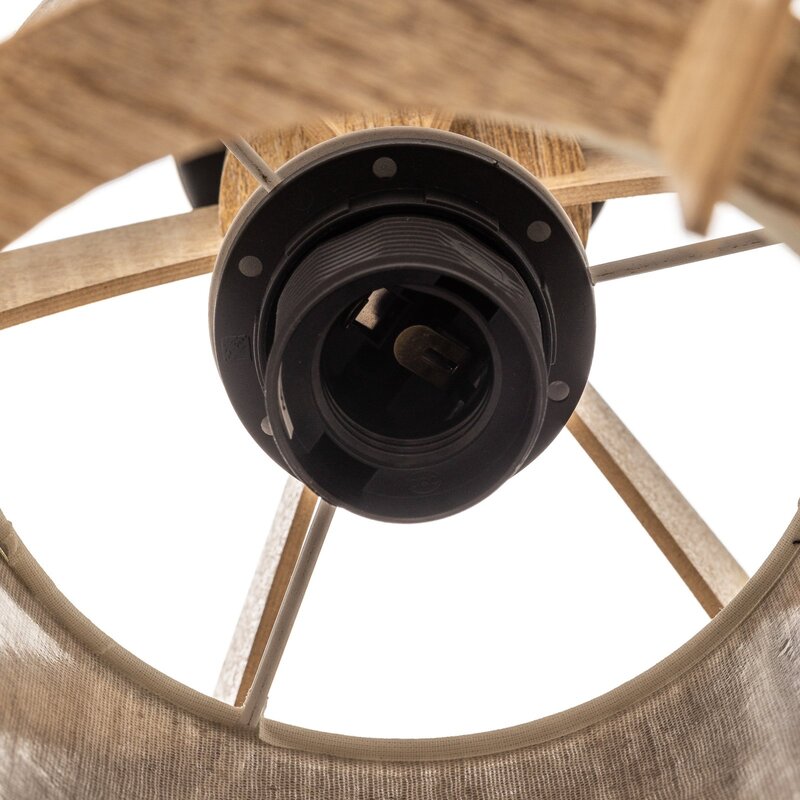 SIGMA Deckenleuchte Modern C M Deckenlampe Leuchte Lampe mit Holz-Lamellen Ø50cm - 5902335267927
