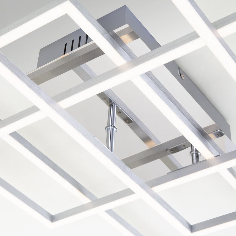 Briloner Deckenlampe Frame LED Lampe dimmbar CCT 3-flammig aluminium 104x42cm - 4002707384106