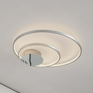 B-Ware Lindby Deckenleuchte LED Nerwin dimmbar Lampe Leuchte warmweiß Ø64,5cm chrom