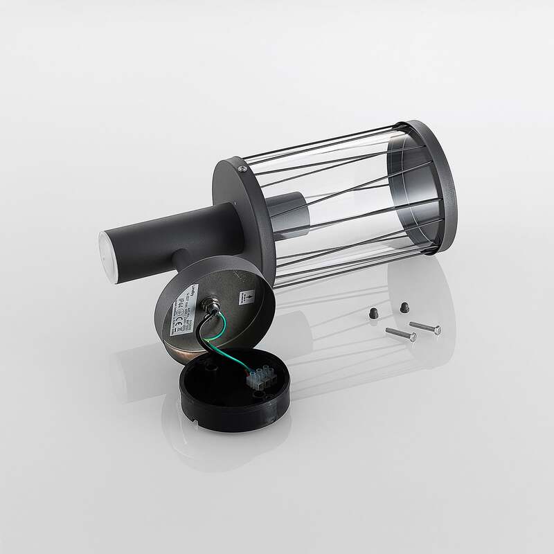 Lindby Yonan Außenwandleuchte Wandleuchte Wandlampe Lampe Leuchte IP44 mit Sen - 4251096575910