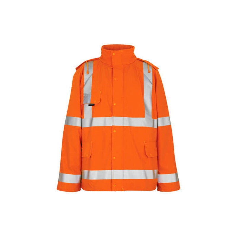 Mascot Regenjacke Arbeitsjacke hi-vis orange Größe L winddicht wasserdicht - 5707209385260