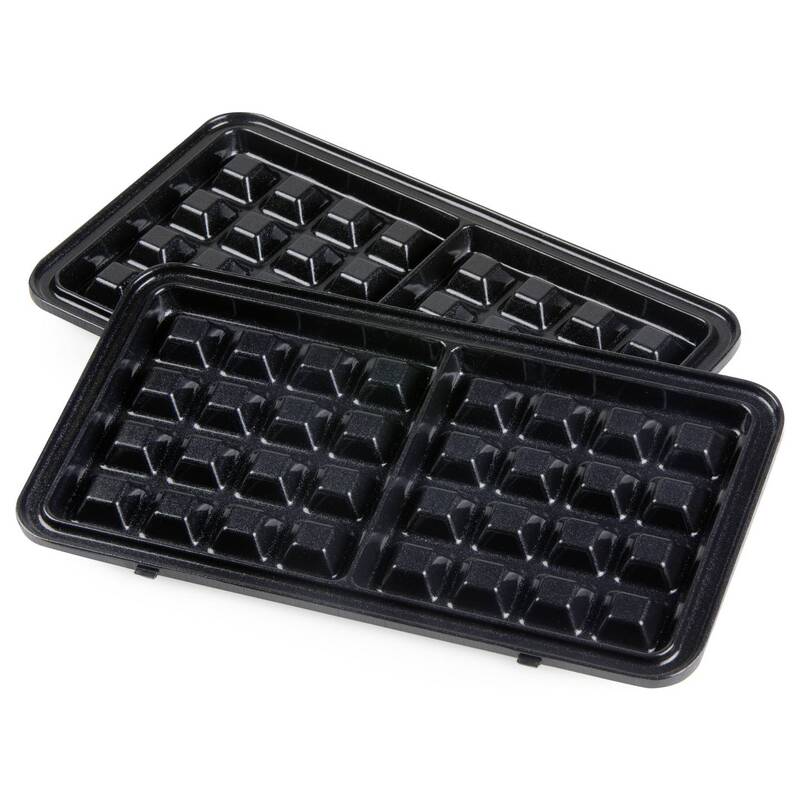 DOMO Sandwichmaker 3-in-1 Croque Waffel Grill Schwarz 1100W Küchenhelfer schwarz - 5411397168528