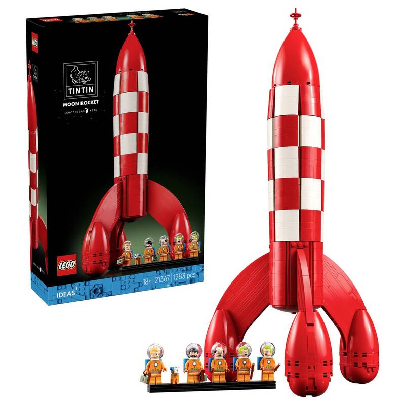LEGO Ideen 21367 Mondrakete Tim und Struppi Konstruktionsspielzeug Bausteine - 5702018066294