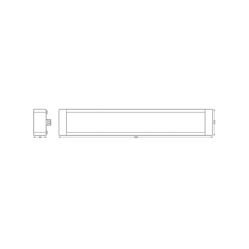 OSRAM SMART+ LED Unterbaulampe Undercabinet dimmbar 50cm warmweiß weiß 480lm - 4099854530494