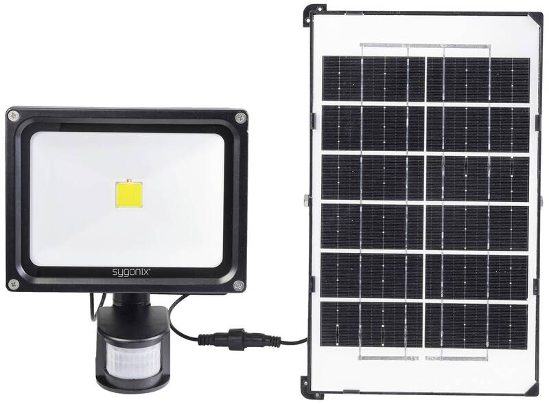 Sygonix SY-5461110 Solar-Spot mit Bewegungsmelder 30 W Neutralweiß Schwarz Solar - 4064161240350