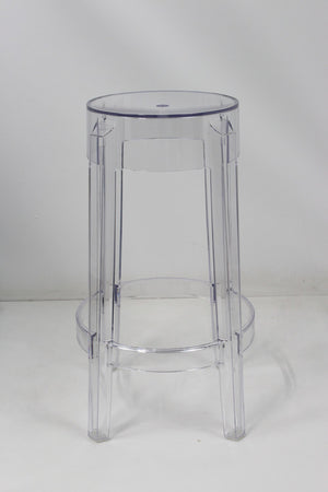 B-Ware Kartell Charles Bar-Hocker Barhocker Sitzhocker Stuhl transparent Sitzhöhe 65cm