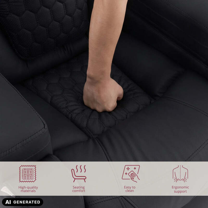 hjh OFFICE Loungesessel Sessel Game Sport RX Kunstleder Armlehnen Schwarz - 4064323130055