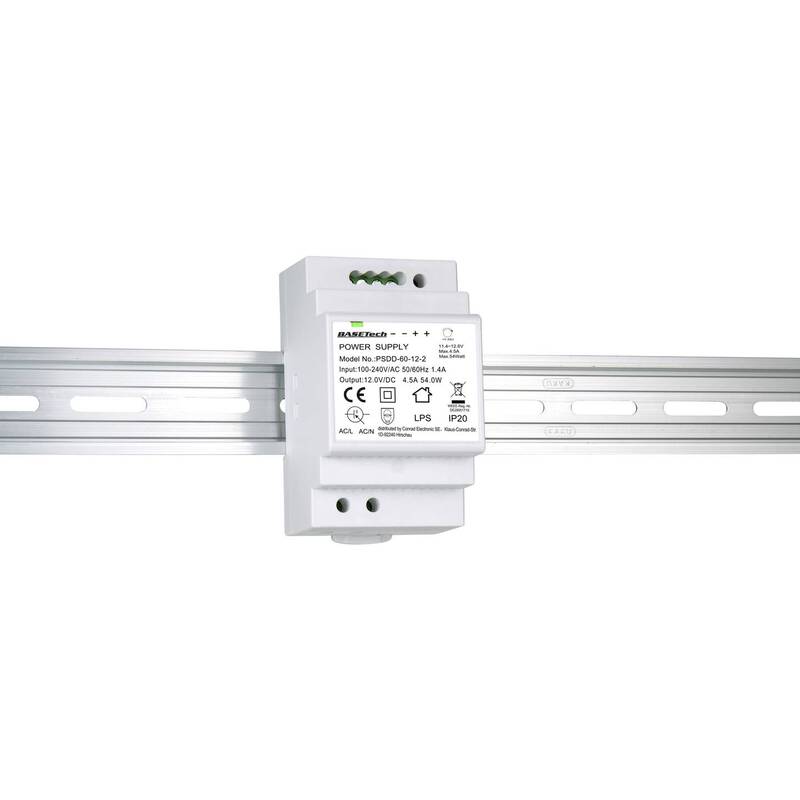 Basetech Hutschienen-Netzteil PSDD-60-12-2 12V 4.5A 54W Stromversorgung - 4064161040080
