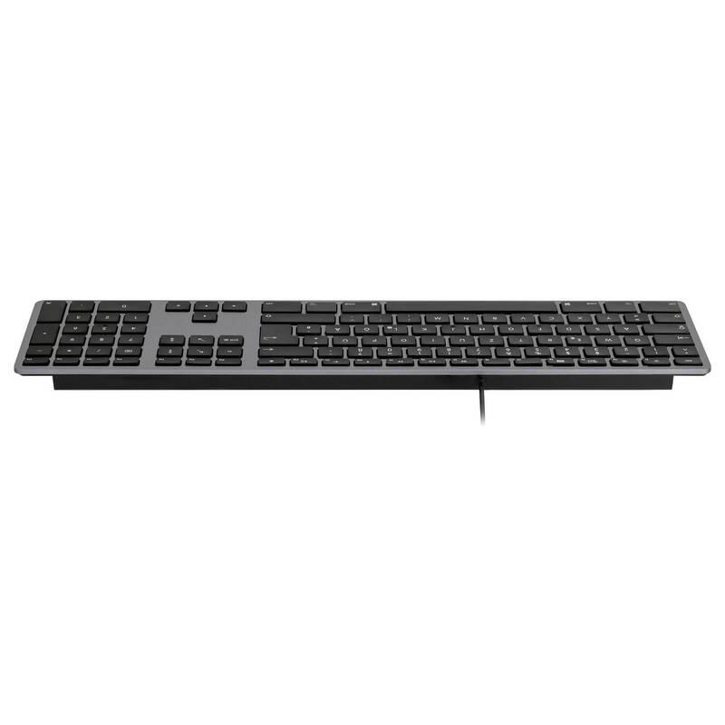Matias USB Tastatur Keyboard FK316CB-DE QWERTZ Mac Space Gray 1,5m Kabel 455g - 0833742008702