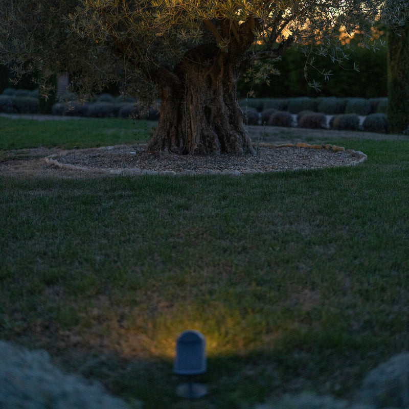 Les Jardins Außenstrahler OJE LED Gartenleuchte dimmbar grau IP66 Timer 600 - 0000010044446