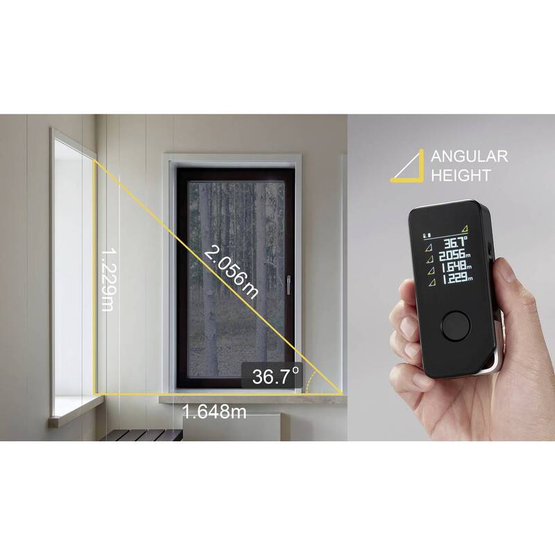 HOTO PRO Laser-Entfernungsmesser Distanzmesser Bluetooth 50 m Entfernung Gerät - 6974370800802