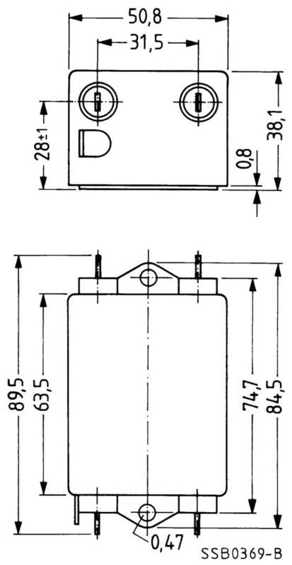 Epcos B84112BB120 Entstörfilter flammhemmend 250 V/AC 20 14 STÜCK - 2050000145889