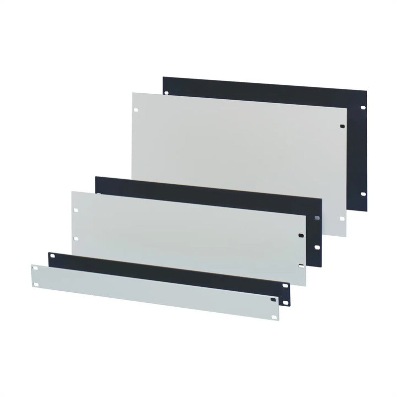nVent SCHROFF Frontplatte 2 Stück schwarzgrau 4 HE 3mm dick für 19 Zoll Schrank - 4036088038044