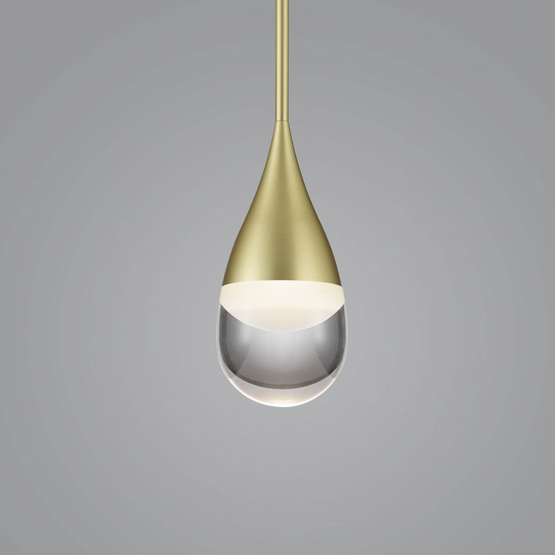 Helestra Hängeleuchte Pendelleuchte LED gold matt Glas Aluminium transparent - 4022671113489