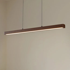 B-Ware Lucande LED-Kronleuchter Emara Eiche dunkel 115 cm dimmbar CCT 3000-6000 K