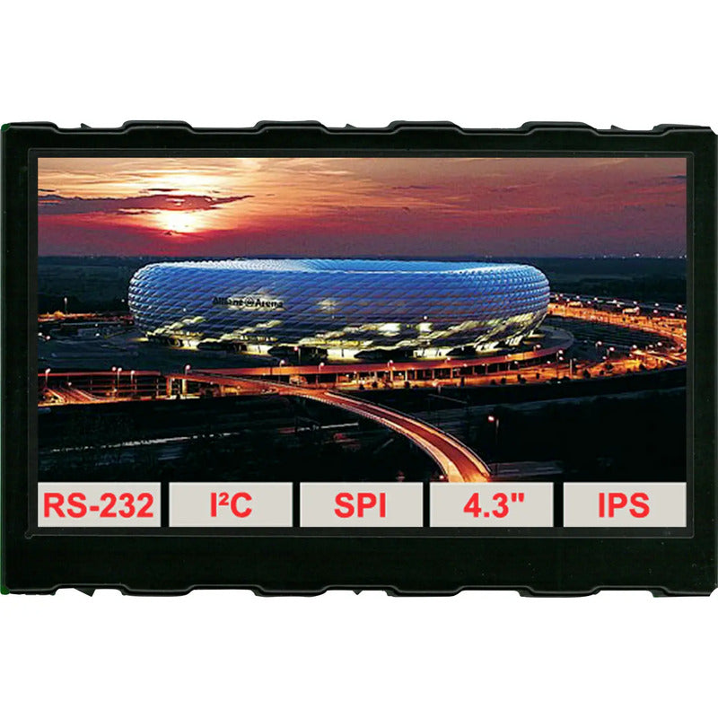 DISPLAY VISIONS LCD-Display 4,3 Zoll intelligent TFT Farbdisplay 480x272 Monitor - 2050006563779