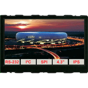 B-Ware DISPLAY VISIONS LCD-Display 4,3 Zoll intelligent TFT Farbdisplay 480x272 Monitor