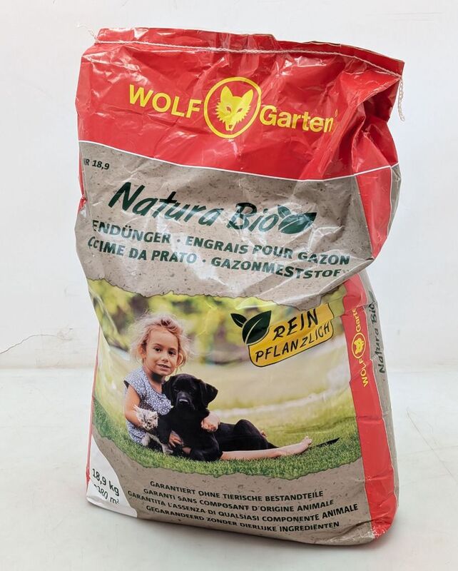 WOLF-Garten Bio-Rasendünger 18,9kg Rasenpflege für 280m² Gartenpflege Dünger - 4008423873108