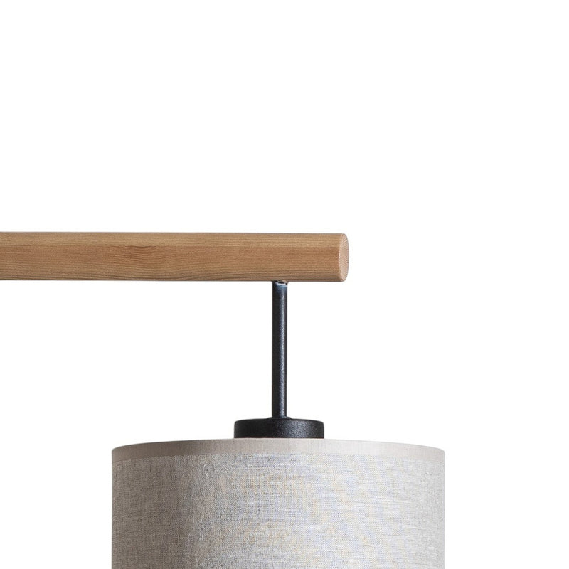 TK Lighting Hängeleuchte Deva Nature LED Pendelleuchte dimmbar beige 96x22cm - 5901780561086