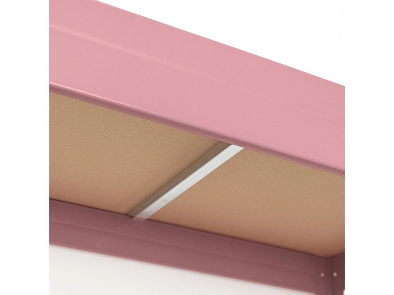 Regal Rivet M Schwerlast-Regal HDF Rosa 210kg pro Boden 180x90x40cm Regal - 8586002700756
