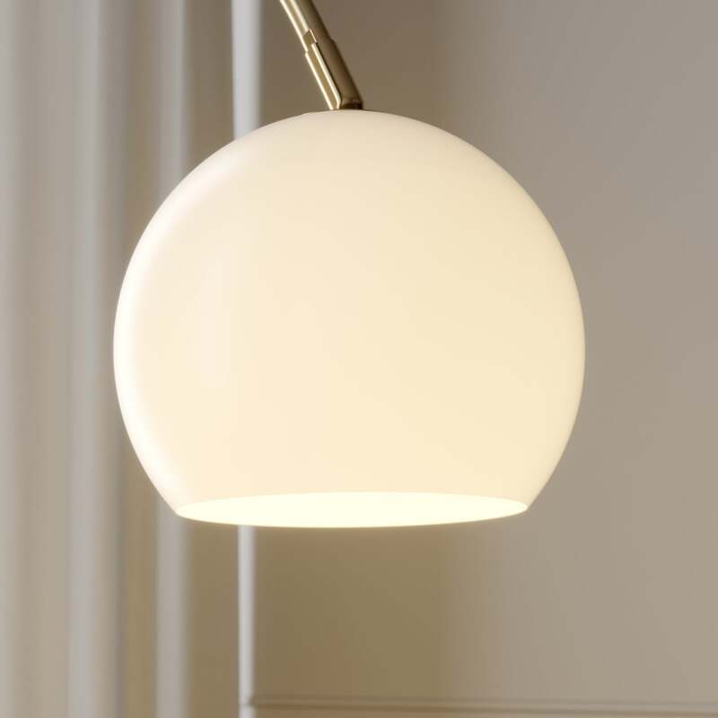 Lindby Bogenlampe Stehlampe Cynthia LED Lampe messingfarben 140cm E27 Leuchte - 4251096566048