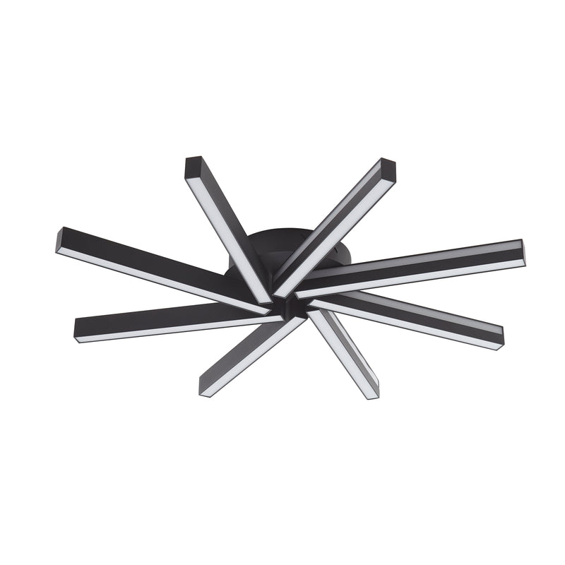 Lucande Smart LED-Deckenleuchte Tjado Ø70 cm schwarz RGBW dimmbar 1600 Lumen - 4251911766271