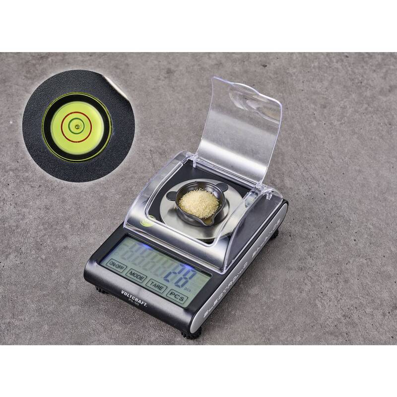 Voltcraft Präzisionswaage PS-50 50g 0.001g Edelstahl kalibrierbar USB schwarz kg - 4064161187877