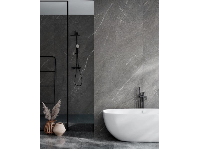 Decoflooring SPC Wandpaneel Marmor Grau 260cm x 90cm wasserdicht stoßfest robust - 4260603939350