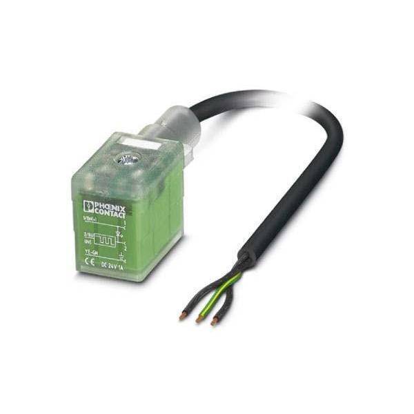 Phoenix Contact Ventilstecker Stecker angespritzter Leitung Polzahl: 3 Schwarz - 4046356924610